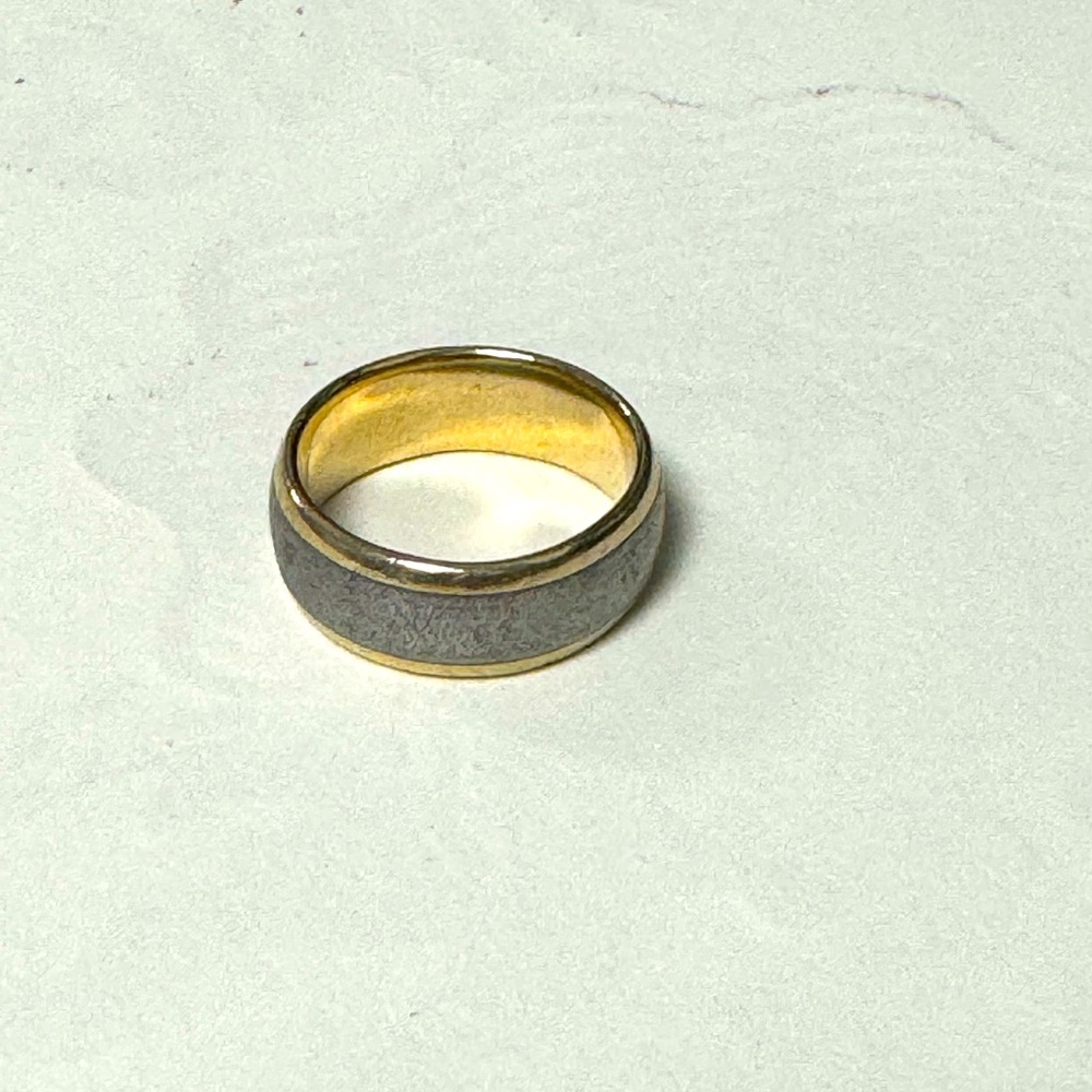 Gibeon Meteorite Wedding Band